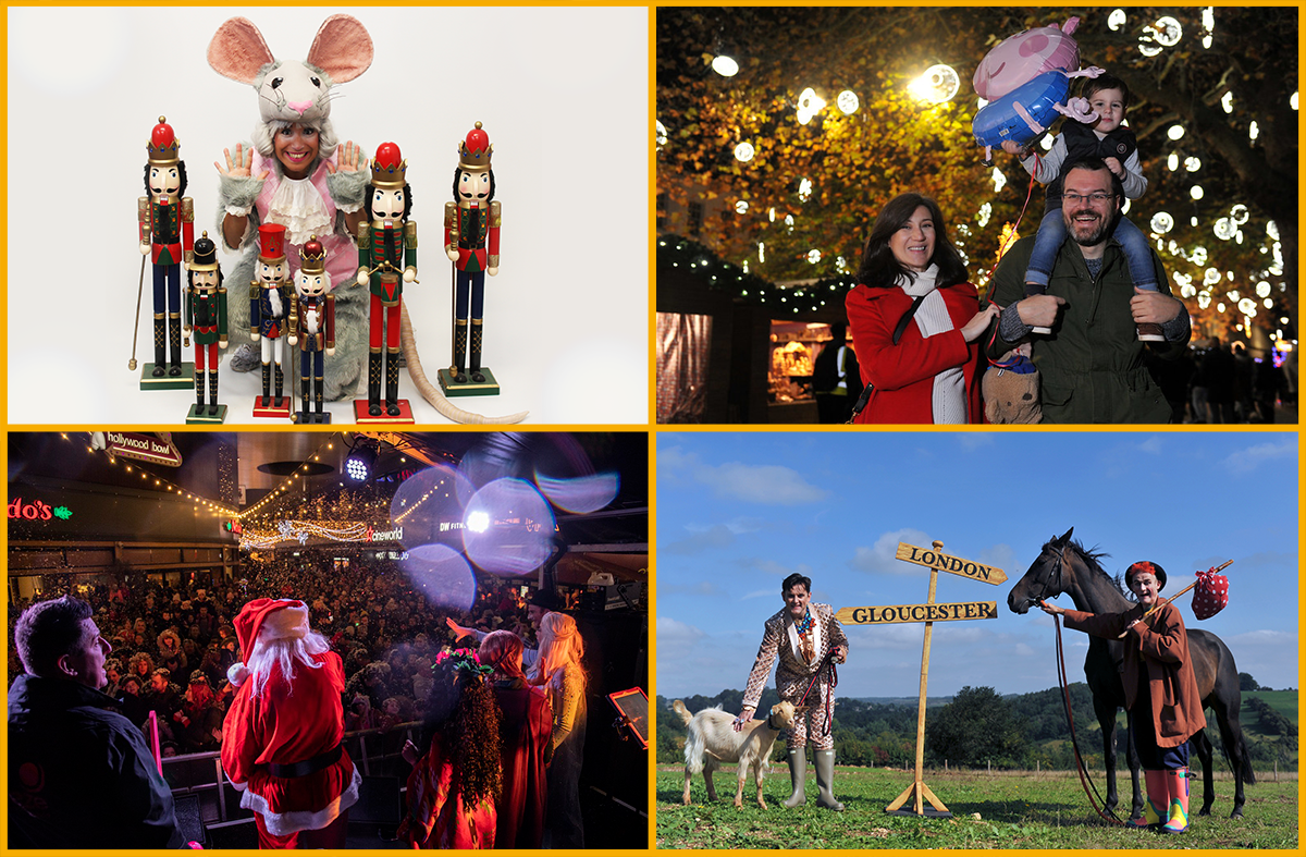 Christmas mouse, Christmas market lights, Brewery Quarter launch party, Everyman pantomime